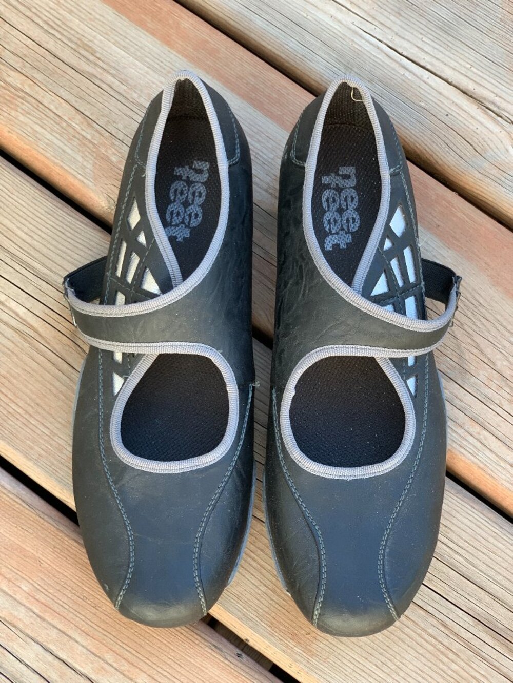 Mary Jane Ballet Flat Sneaker 10.5 Black Lightweight Comfort Workwear Y2K Loafer